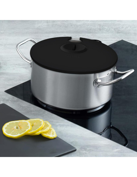 Tapa de Silicona para Cocción Sous Vide Hescred 30 cm Negra