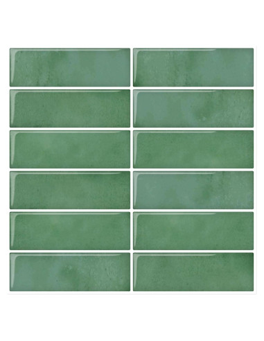 Azulejo autoadhesivo DEWOO 10 hojas 30.5x30.5cm verde