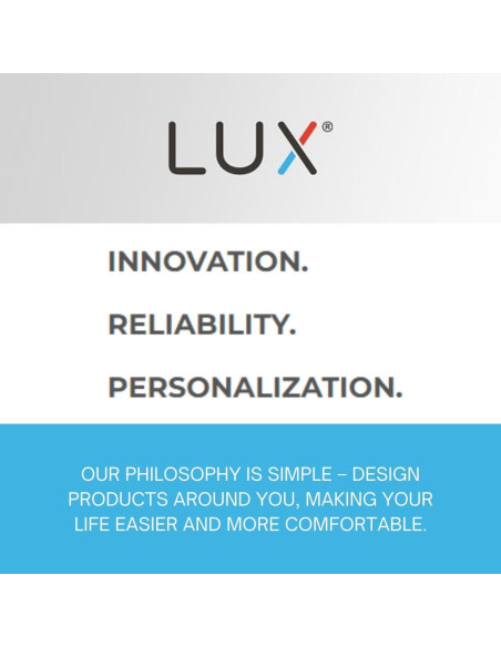 Termostato Programable LUX LTX500U 5-2 Días Wi-Fi Blanco