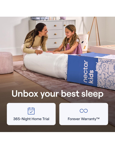 Colchón Twin Nectar Kids 20.32 cm - Doble Lado para Niños