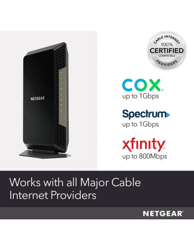 Módem de Cable NETGEAR Nighthawk CM1200 DOCSIS 3.1 2 Gbps