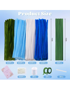 Juego de 400 Piezas Limpiapipas LansinLife DIY Manualidades 2