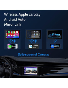 Estéreo de coche Haudio 10.1" Doble Din CarPlay Android Auto 2