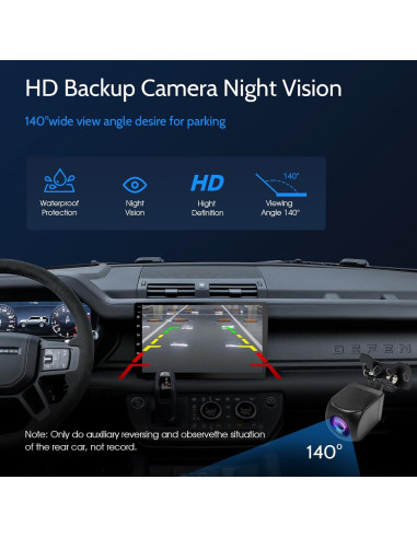 Estéreo de coche Haudio 10.1" Doble Din CarPlay Android Auto