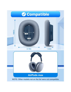 Almohadillas de Repuesto Link Dream para AirPods Max - Azul 2