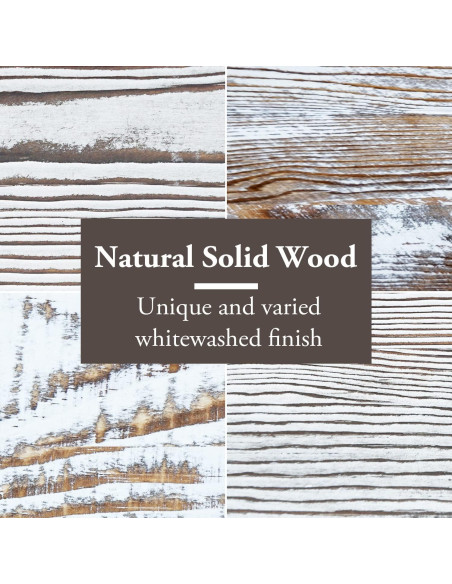 Soporte para Monitor y Laptop MyGift de Madera Blanqueada 2 Niveles