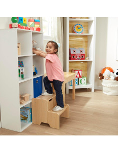 Taburete de Madera para Niños Melissa & Doug - Natural 2 Escalones 2