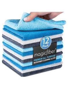 Paño de limpieza de microfibra MagicFiber - Paquete de 12, 33x33cm