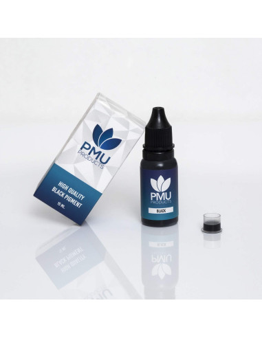 Tinta de Práctica de Microblading PMU 15ml Negra Hipoalergénica