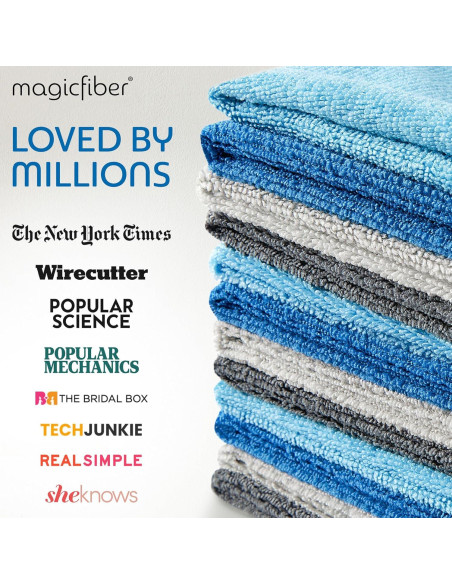 Paño de limpieza de microfibra MagicFiber - Paquete de 12, 33x33cm