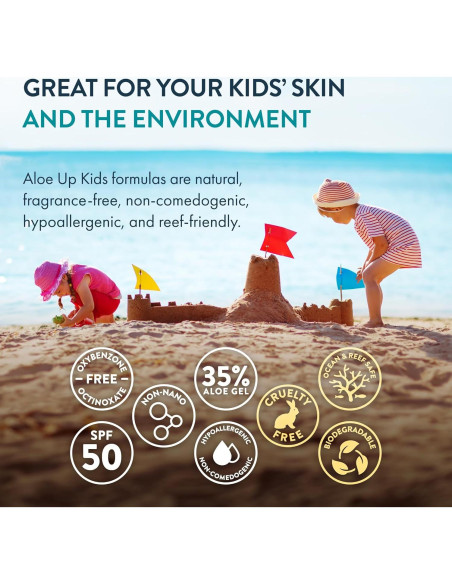 Bloqueador Solar Mineral Aloe Up Kids SPF 50 - 85 g