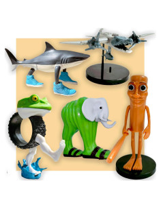 Figuras de Juguete 3D Eanjia Mix Italian Brainrot 17.78 cm - 5 Pcs