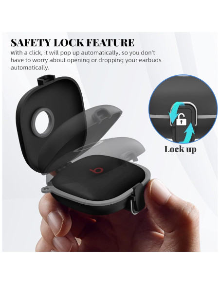 Funda de bloqueo WOFRO para Beats Fit Pro - TPU Negro