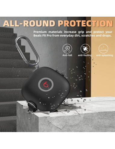 Funda de bloqueo WOFRO para Beats Fit Pro - TPU Negro