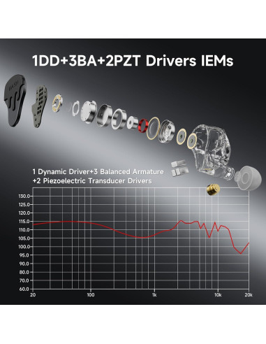 Auriculares In-Ear BASN BmasterX 6 HiFi con Aislamiento de Ruido