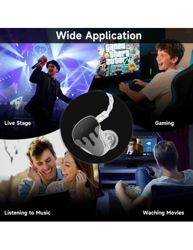 Auriculares In-Ear BASN BmasterX 6 HiFi con Aislamiento de Ruido