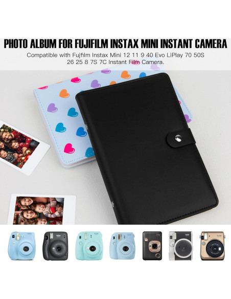 Álbum de Fotos 156 Bolsillos Veicevol para Fujifilm Polaroid