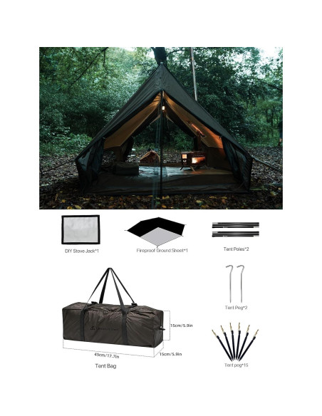 Tienda Caliente Dandelion Shell 006LX 2 Personas Impermeable