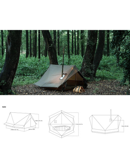 Tienda Caliente Dandelion Shell 006LX 2 Personas Impermeable