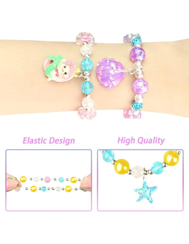 Kit de 6 Bombas de Baño de Sirena ZETONBNN con Juguetes Sorpresa