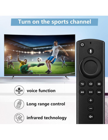 Control Remoto PUPINGPIG para Fire TV 3ra Generación con Voz