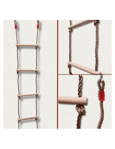Escalera de Cuerda ISOP 2 m para Niños - Accesorios de Juego