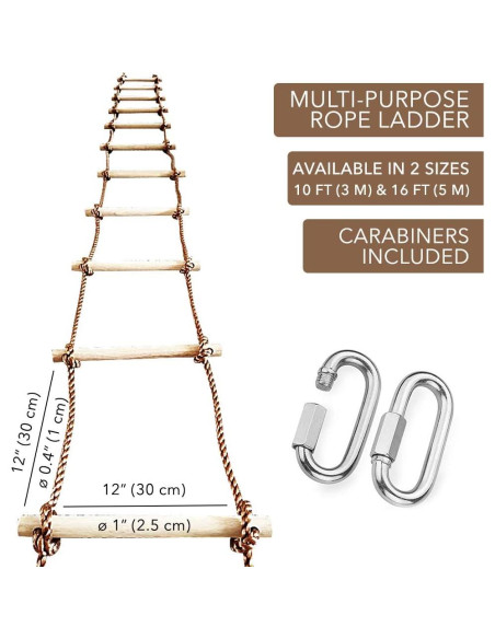 Escalera de Cuerda ISOP 2 m para Niños - Accesorios de Juego