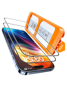 Protector de Pantalla TOCOL para iPhone 15 Pro Max 9H HD - 2 Unidades