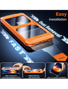 Protector de Pantalla TOCOL para iPhone 15 Pro Max 9H HD - 2 Unidades 2