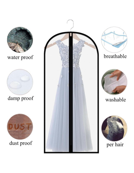 Bolsas de Ropa para Vestido Largo Homeminda 61x152 cm - 6 Pzas Bolsas de Ropa para Vestido Largo Homeminda 61x152 cm - 6 Pzas