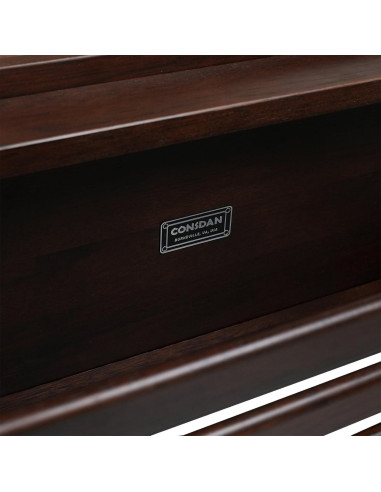 Banco de Zapatos CONSDAN de Madera Nogal Oscuro 2 Niveles