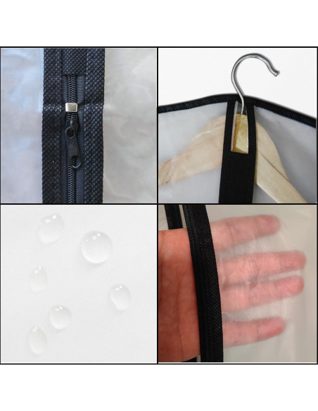 Bolsas de Ropa para Vestido Largo Homeminda 61x152 cm - 6 Pzas Bolsas de Ropa para Vestido Largo Homeminda 61x152 cm - 6 Pzas