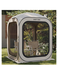 Carpa Pop-Up EAST OAK 4x4m Beige con Bolsa de Transporte
