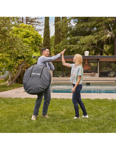 Carpa Pop-Up EAST OAK 4x4m Beige con Bolsa de Transporte