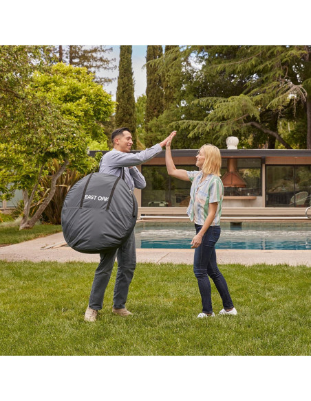 Carpa Pop-Up EAST OAK 4x4m Beige con Bolsa de Transporte