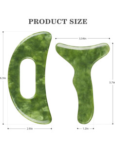 Set Grande de Gua Sha de Jade Mierbai - Masaje Anticelulitis 2
