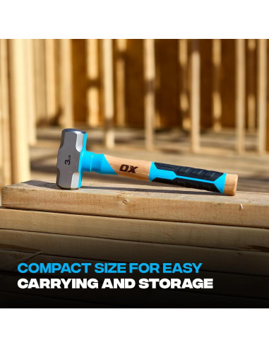 Martillo de Club OX 1.36kg Mango de Fresno Antideslizante