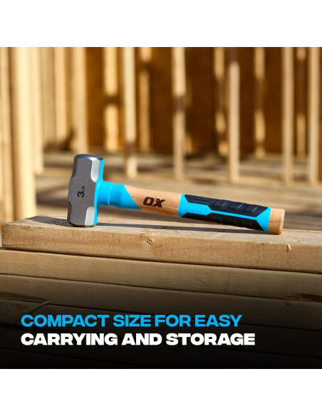 Martillo de Club OX 1.36kg Mango de Fresno Antideslizante