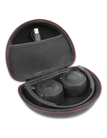 Funda Dura para Auriculares Sony y JBL - Negro 19.05x13.97cm