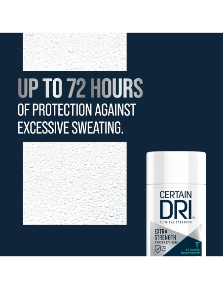 Antitranspirante Clínico Certain Dri 3x48.51g - Protección 72h