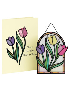 Tarjeta Suncatcher Lovepop Tulipanes 5x7 cm - Tarjeta 3D