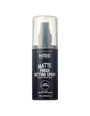 Spray Fijador de Maquillaje KISS 100 ml Acabado Mate Vegano