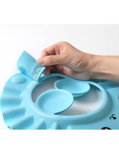 Gorro de Ducha para Bebé PENINSULA LOVE Ajustable EVA Rosa/Verde/Azul/Amarillo