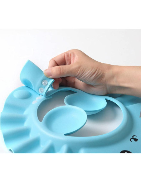 Gorro de Ducha para Bebé PENINSULA LOVE Ajustable EVA Rosa/Verde/Azul/Amarillo