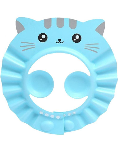 Gorro de Ducha para Bebé PENINSULA LOVE Ajustable EVA Rosa/Verde/Azul/Amarillo