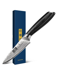 Cuchillo de Pelar HOSHANHO 9.5 cm Acero Carbono Mango Pakkawood