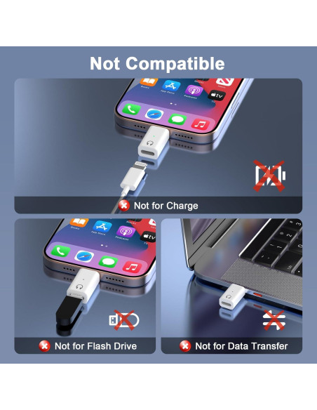 Adaptador de Audio Lightning a USB-C WAMAXLINK para iPhone 16/15