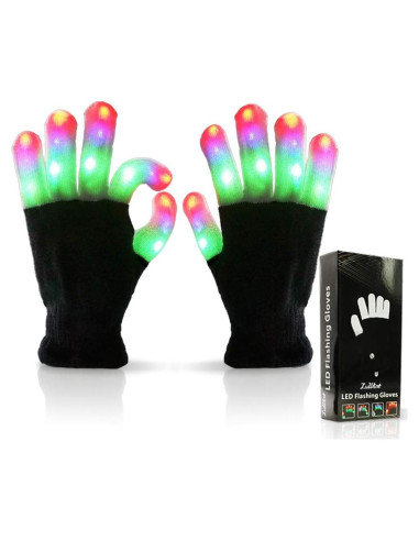 Guantes LED Luwint Iluminados para Fiestas - 6 Modos de Luz