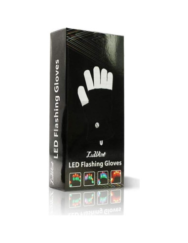 Guantes LED Luwint Iluminados para Fiestas - 6 Modos de Luz