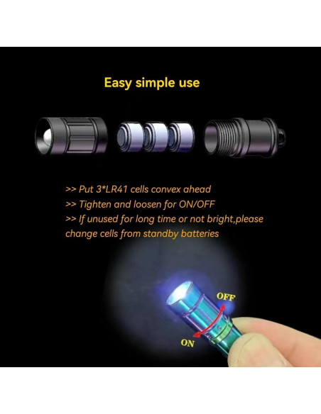 Linterna Micro Nitefox e1 Llave LED Resistente al Agua Linterna Micro Nitefox e1 Llave LED Resistente al Agua